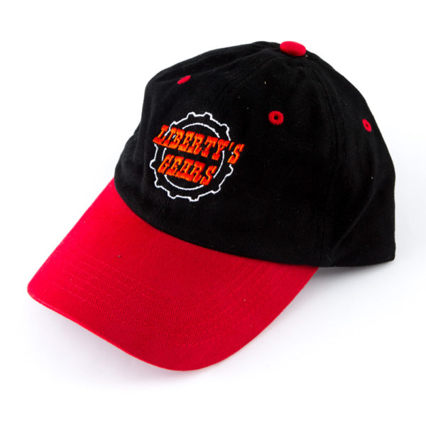 Liberty's Gears Red Black Unstructured Hat